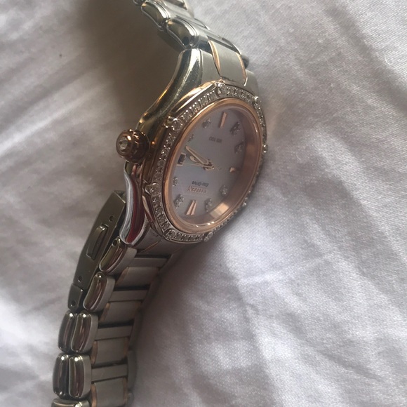Rosegold and platinum Citizen watch with diamonds main image 13